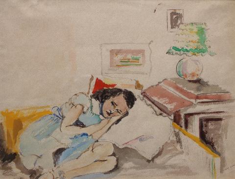 Mig Quinet, L’enfant dort, 1937