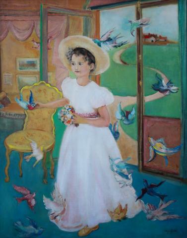 Mig Quinet, Nicole aux oiseaux, 1937