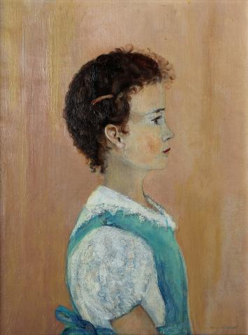 Mig Quinet, Nicole, portrait de profil, 1938
