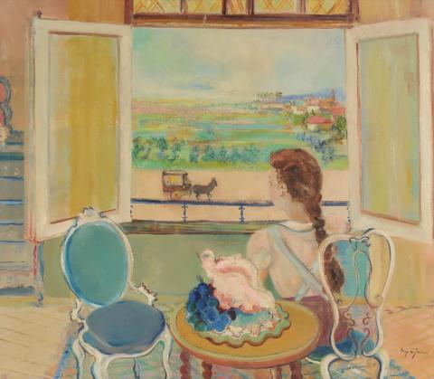 Mig Quinet, Jeune fille à la fenêtre, 1939