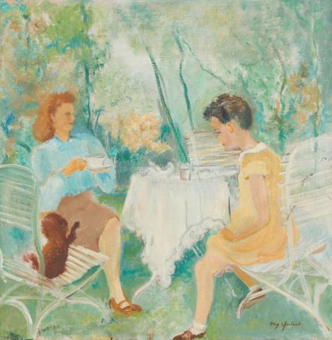 Mig Quinet, Le thé au jardin, 1939