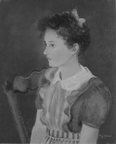 Mig Quinet, Portrait de Nicole au tablier, 1939