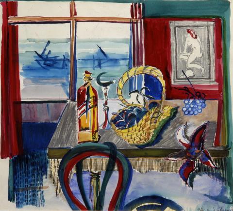 Mig Quinet, Fenêtre à la corbeille, 1942