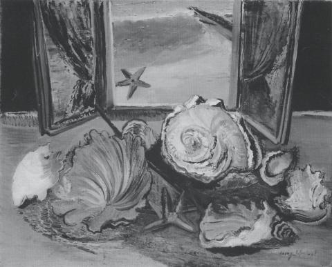 Mig Quinet, Coquillages devant la fenêtre, 1943
