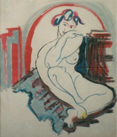 Mig Quinet, Nu au fauteuil, 1946