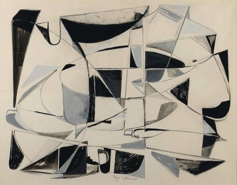 Mig Quinet, Abstraction dynamique, 1947