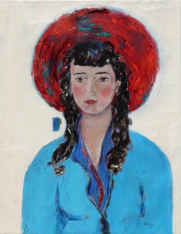 Mig Quinet, Nicole au chapeau rouge, 1949