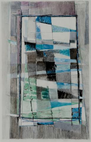 Mig Quinet, Abstraction en bleue, 1951