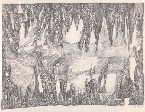 Mig Quinet, Forêt tronçonnée, 1976