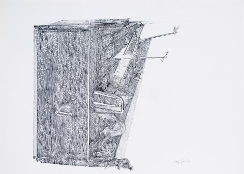 Mig Quinet, Le petit piano de profil, 1979
