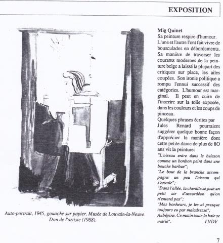 1988 Ignace vandevivere, Courrier du passant