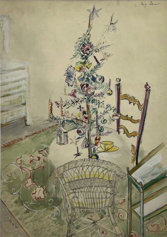 Mig Quinet, Arbre de Noël au fauteuil 2, 1946