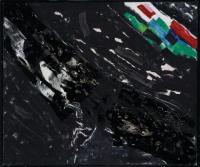 Marée noire, 1993, technique mixte sur toile, 100 x 120 cm