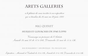 Huiles et gouaches, galerie Arets, 1997