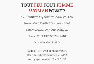 exposition group 2 gallery tout feu tout femme woman power 2019