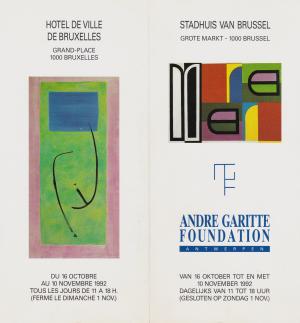 1992 Artistes abstraits des années 50, Andre Garitte Foundation, Hotel de ville Bruxelles