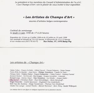 Les artistes de champs d’art, 1998