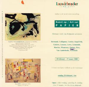 exposition Art sur papier, Merendree, 2000