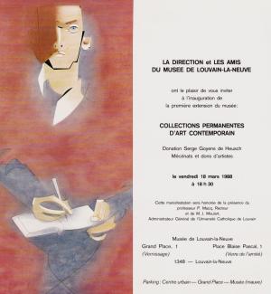 Collections permanentes d'Art Contemporain, donation Serge Goyens de Heusch, louvain-la-neuve, musée L, 1988