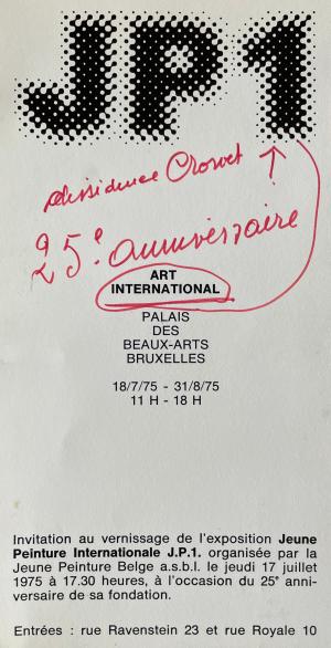Souvenir de la Jeune Peinture belge de 1945 / JP1, Bruxelles, 1975